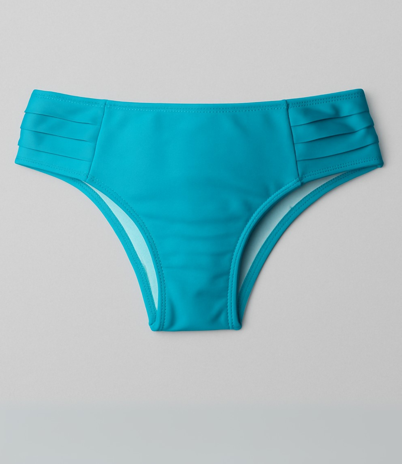 Calcinha Alta Drapeada Lisa