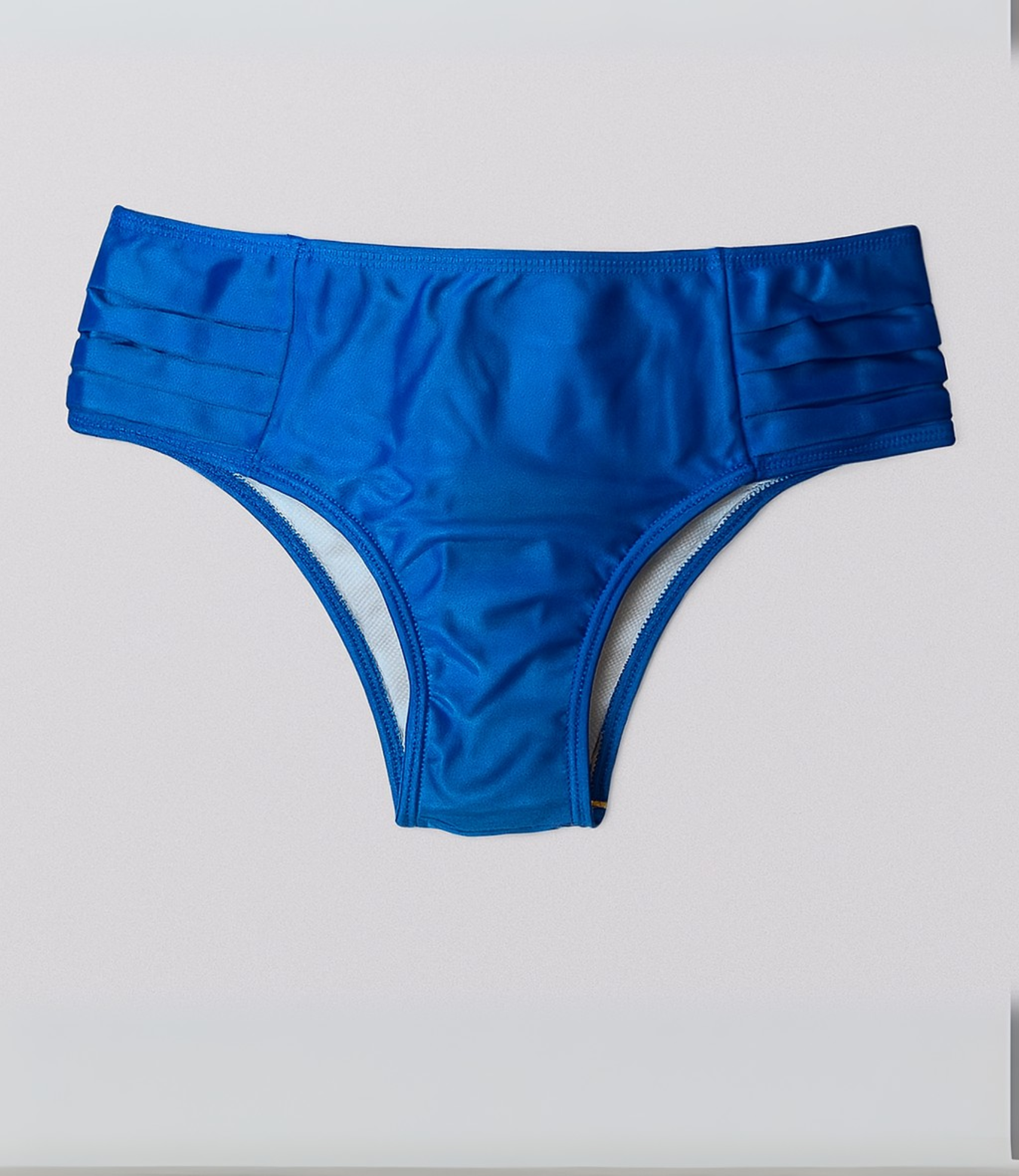 Calcinha Alta Drapeada Lisa