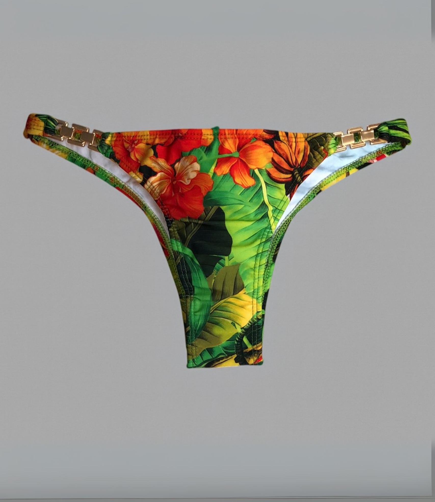 Calcinha Biquíni Com Detalhe Em Aviamento Estampada