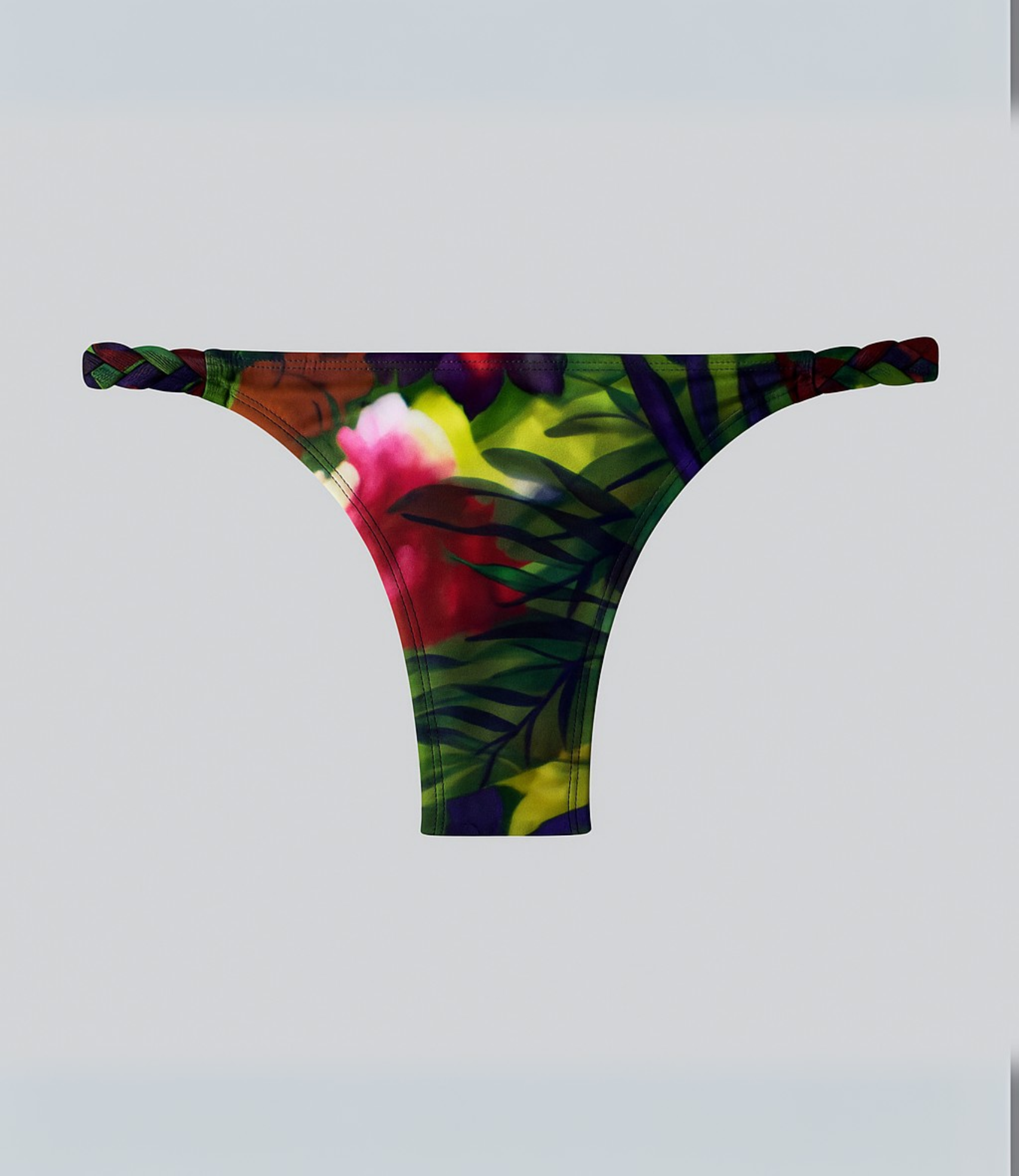 Calcinha Com Lateral Trançada Tribolal Estampada