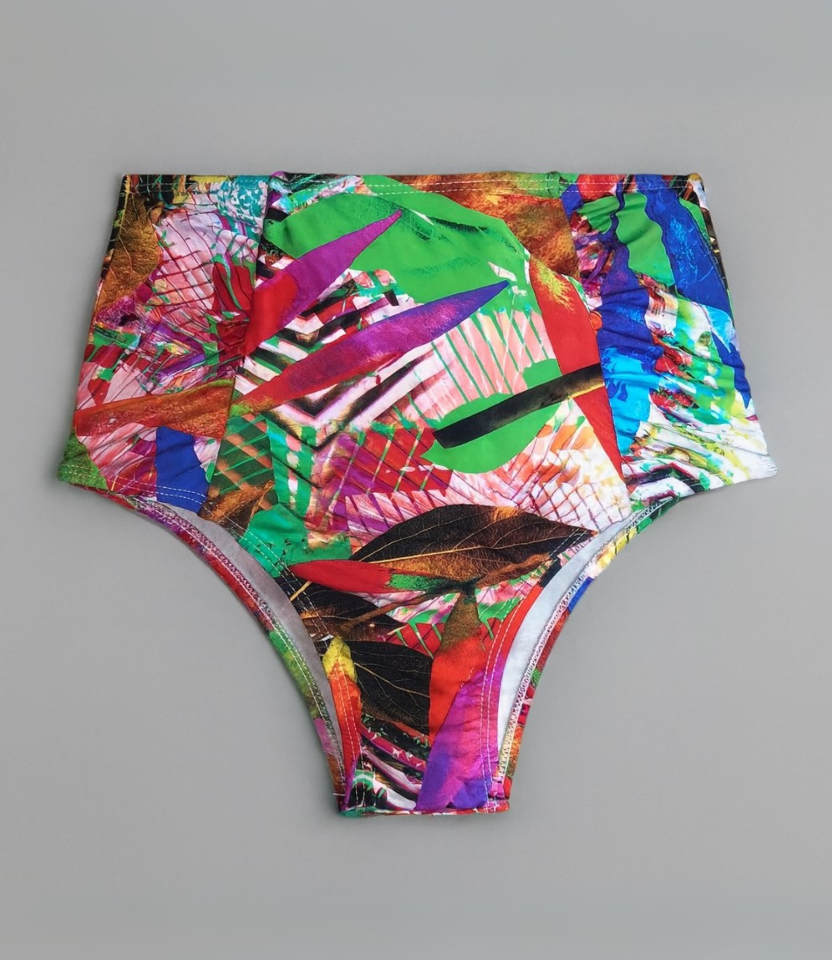 Calcinha Biquíni Hot Pant Franzida Estampada