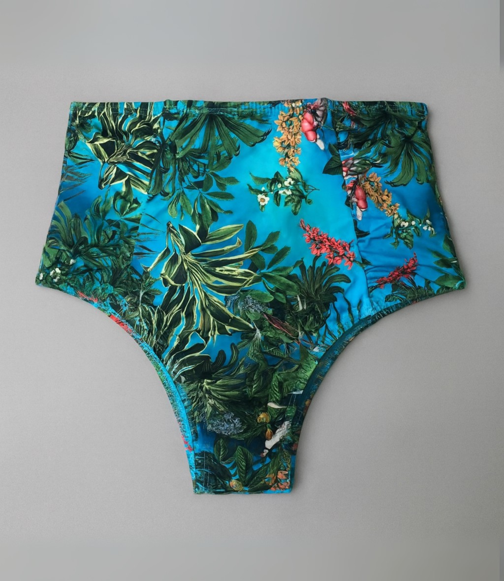Calcinha Biquíni Hot Pant Franzida Estampada