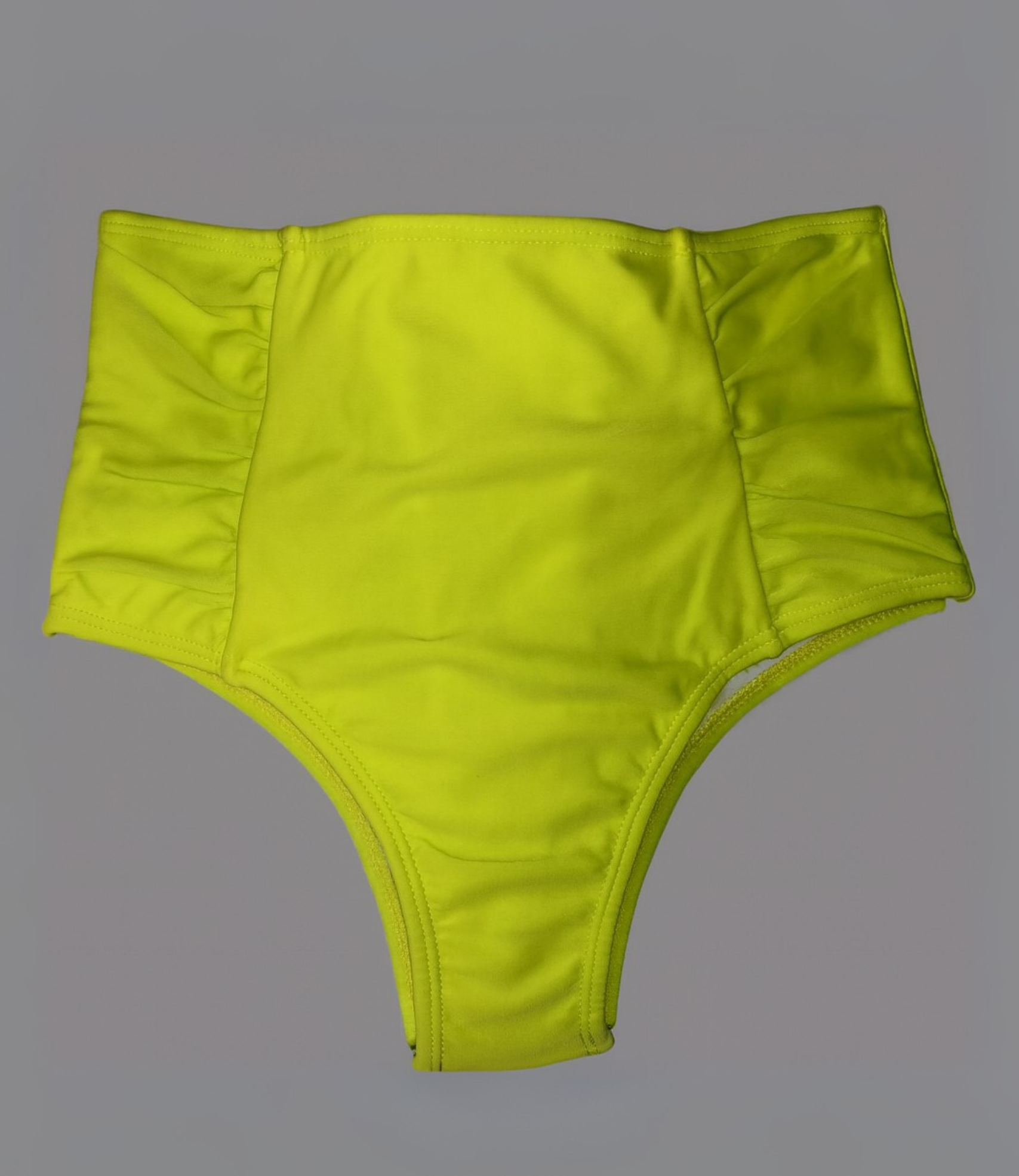 Calcinha Biquíni Hot Pant Franzida Lisa