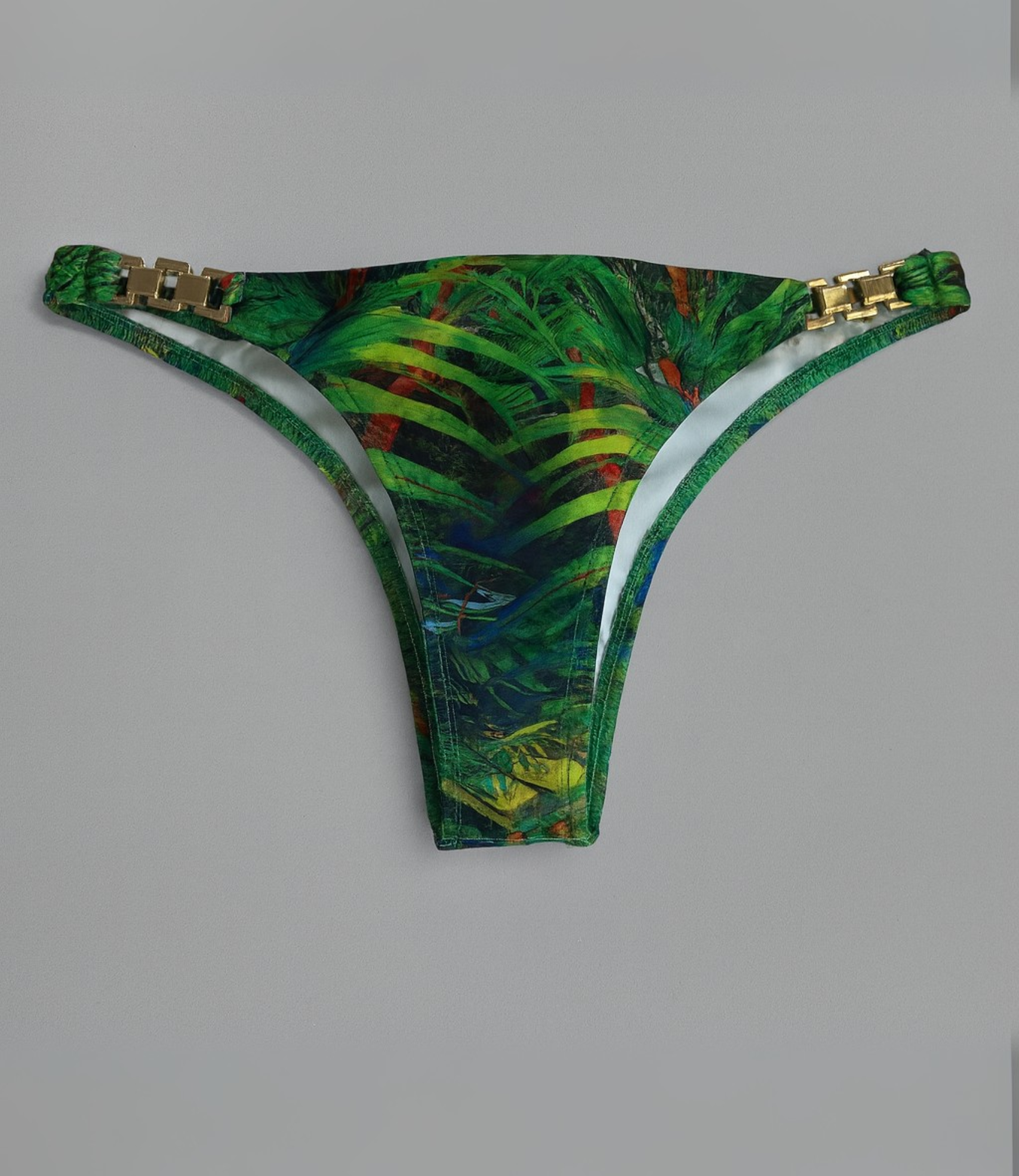 Calcinha Biquíni Com Detalhe Em Aviamento Estampada