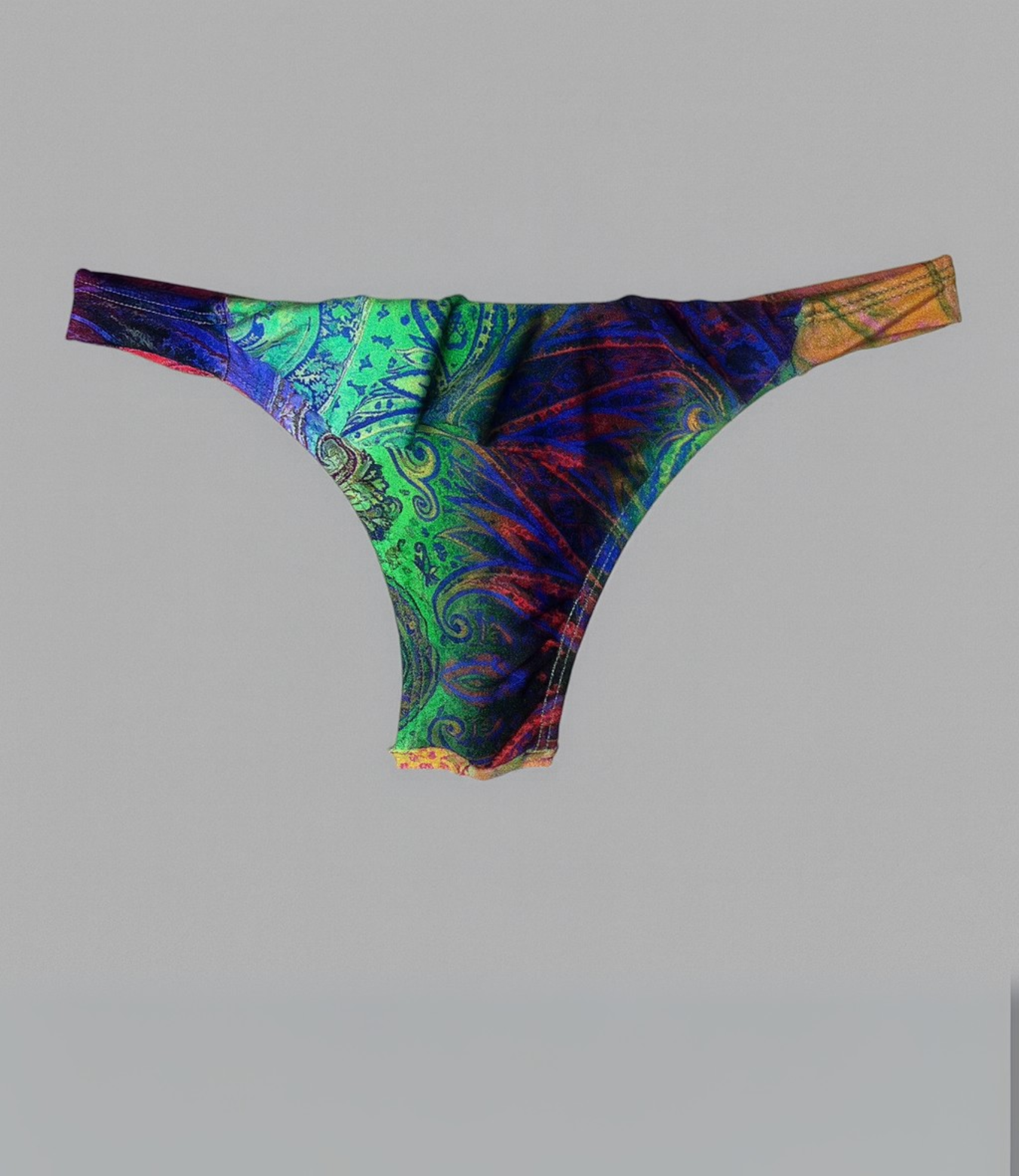 Calcinha Com Babado Frontal Trilobal Estampada