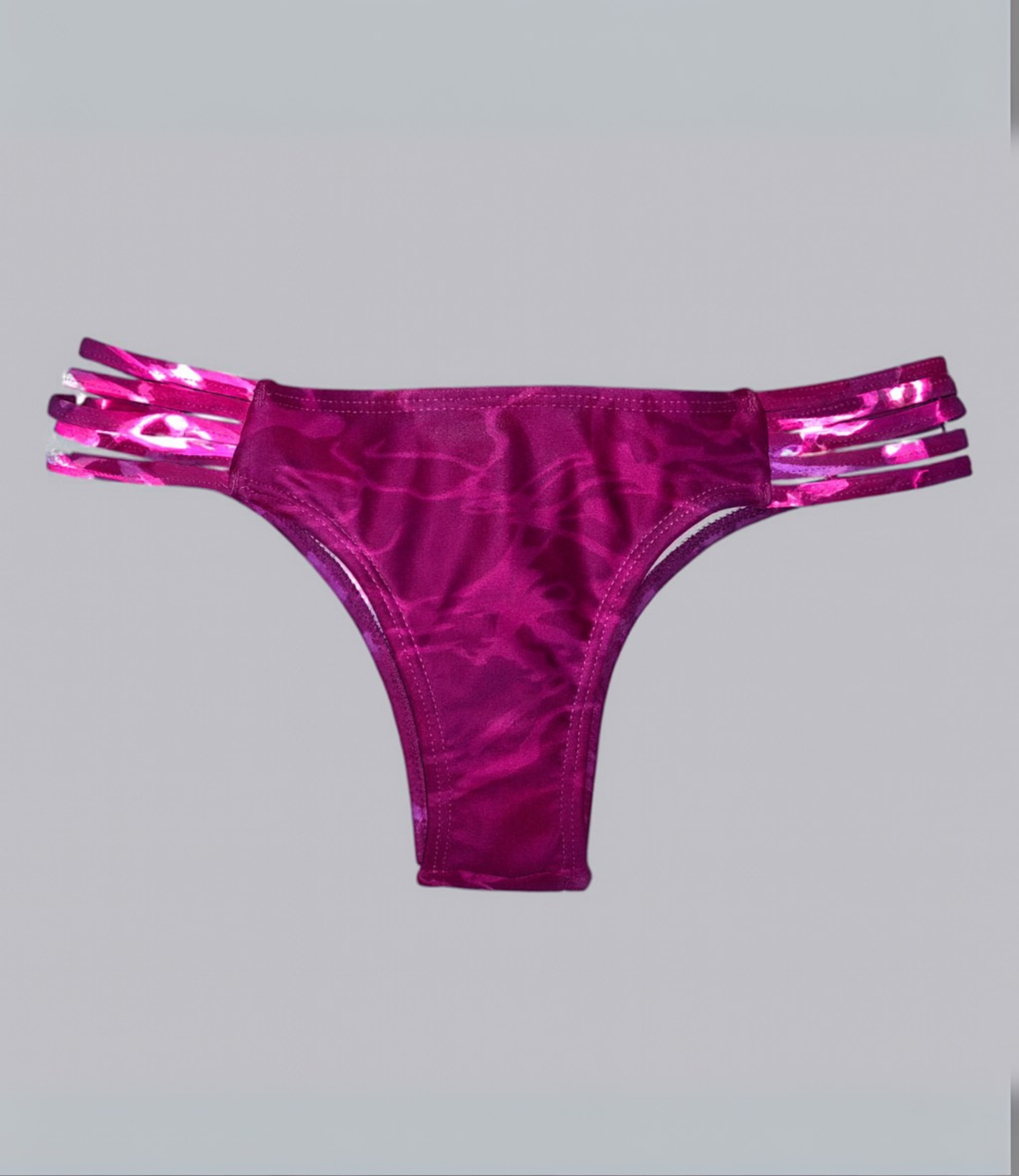 Calcinha Com Tiras Laterais Estampada