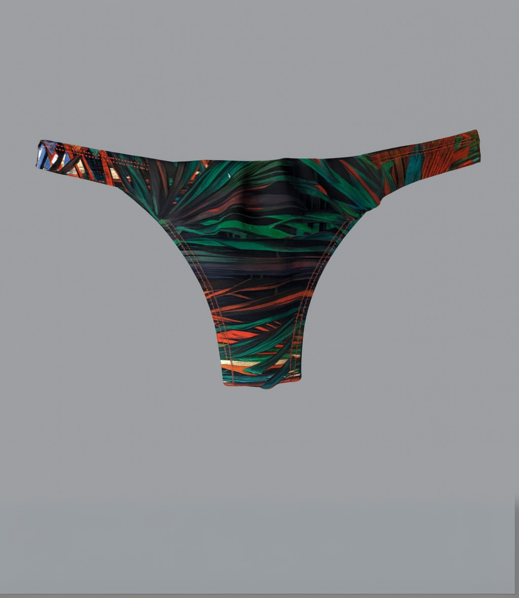 Calcinha Biquíni Com Babado Frontal Estampada