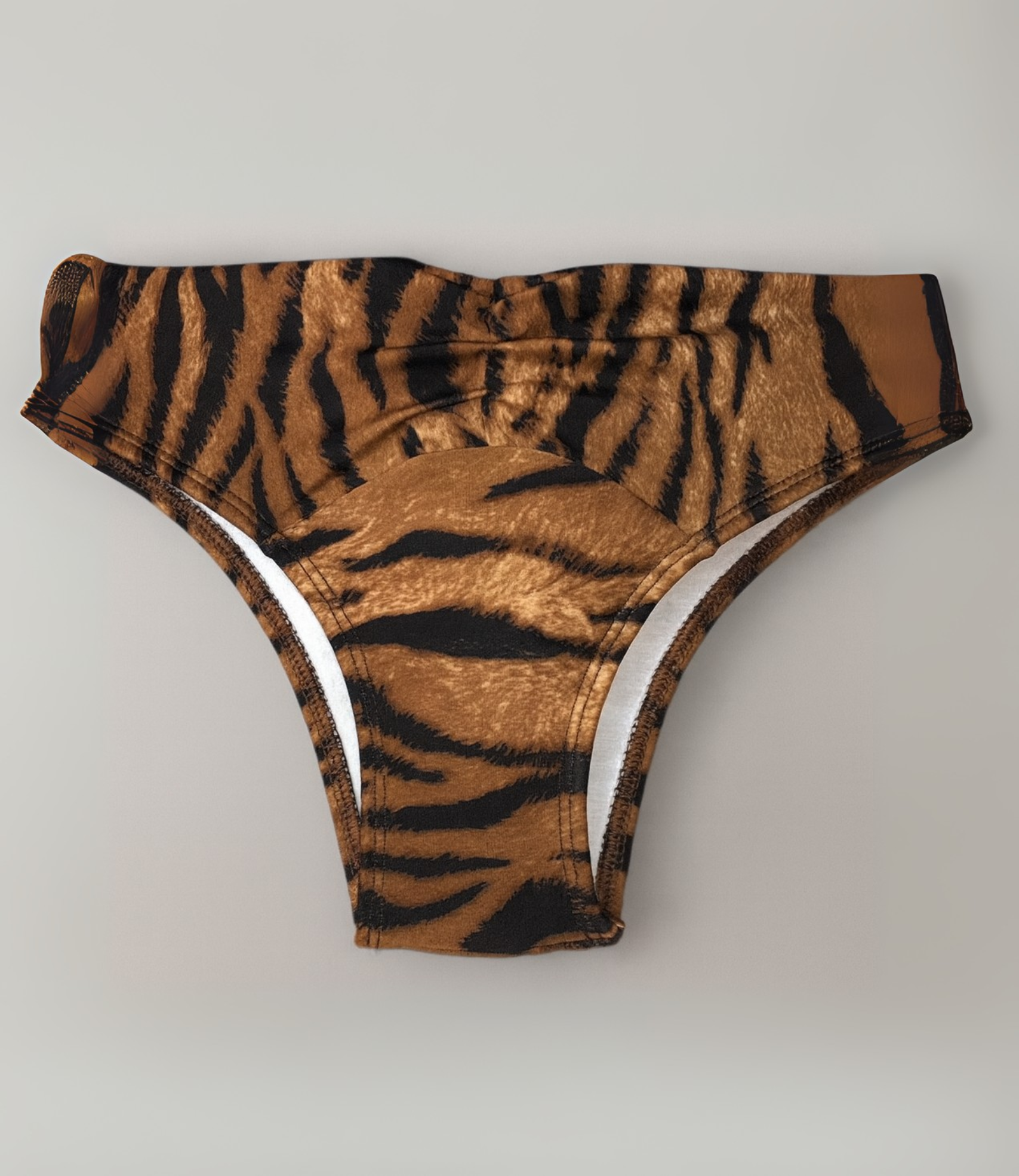 Calcinha com Franzido Frontal Estampado