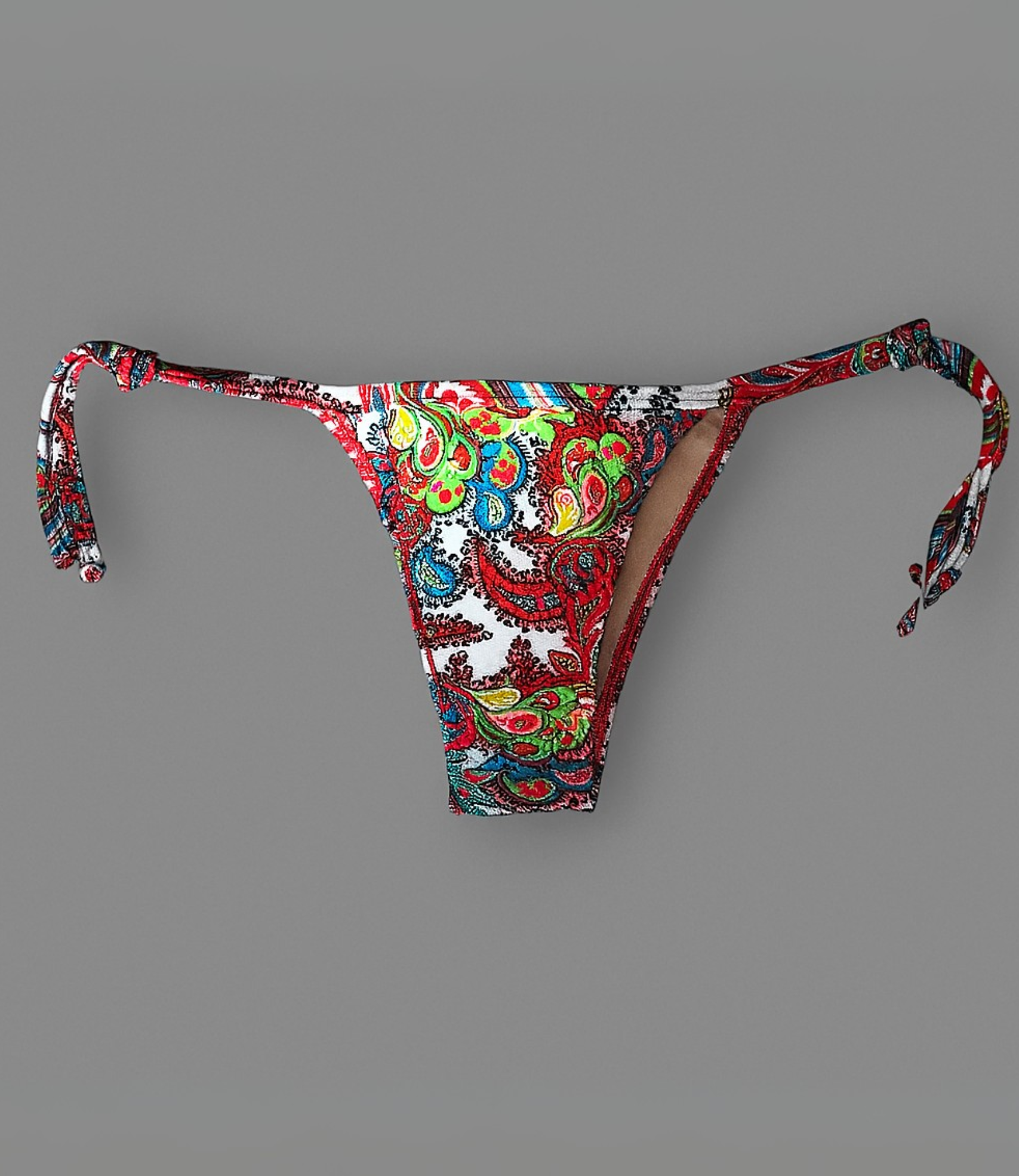 Calcinha de amarração lateral estampado