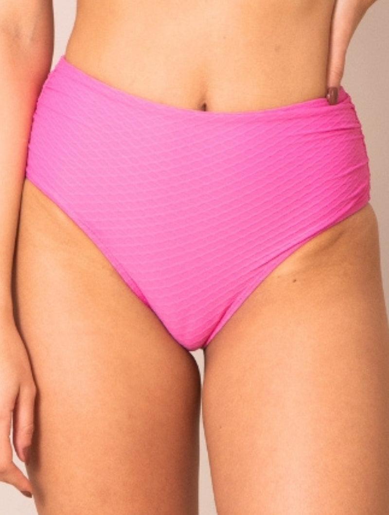 Calcinha de Biquíni Texturizada Hot Pant Drapeada - Calcinha Aurora - MAC